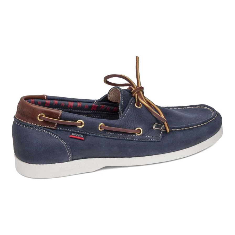Callaghan 51600 Yate Men's Boat Shoes Navy | WFUQPN