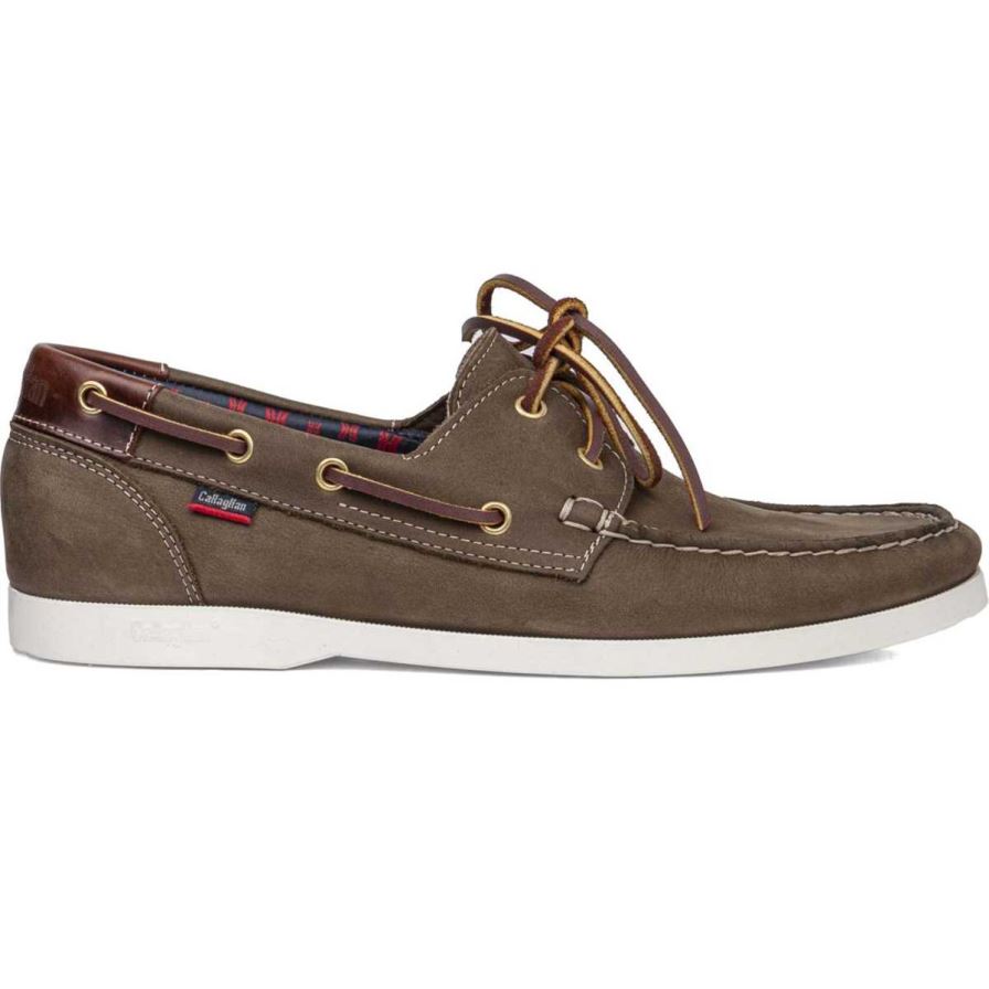 Callaghan 51600 Yate Men's Boat Shoes Olive | WGESIT