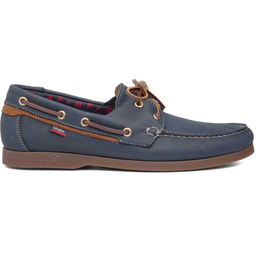 Callaghan 51603 Yate Men's Boat Shoes Blue | YNOVLW