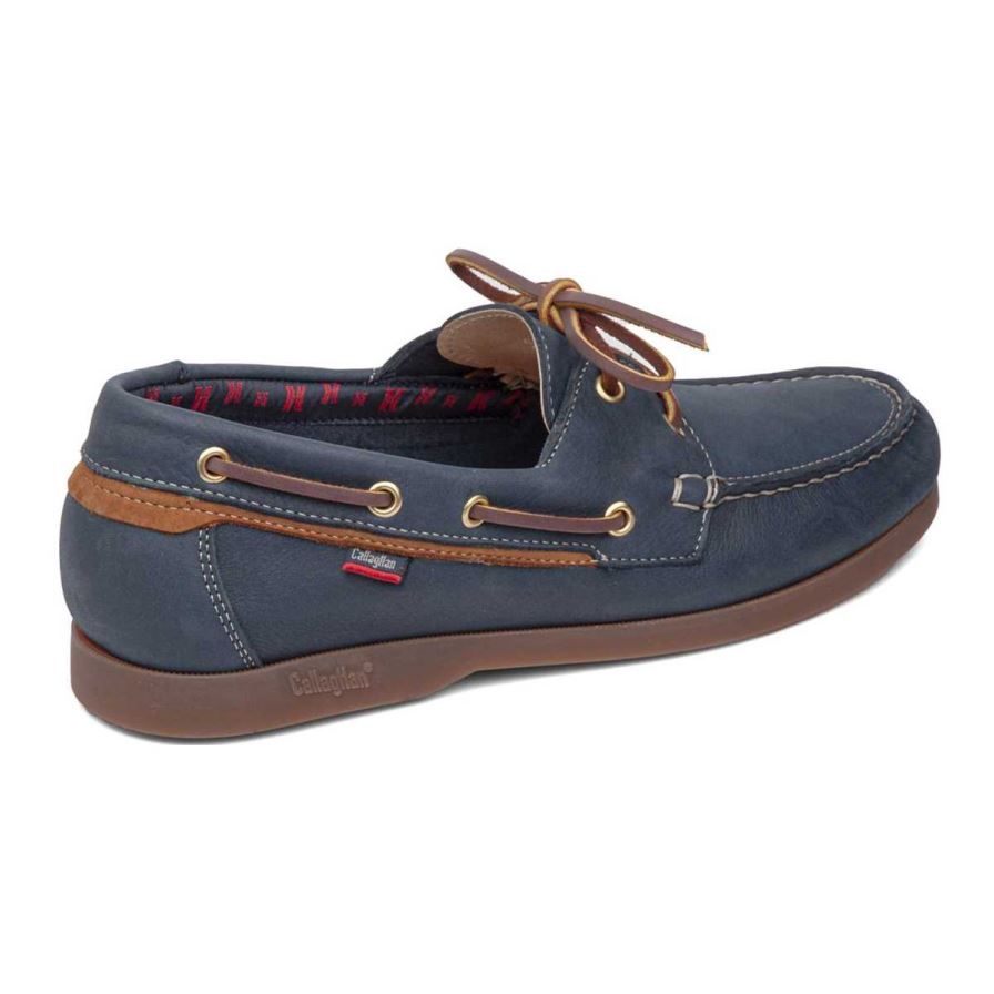 Callaghan 51603 Yate Men's Boat Shoes Blue | YNOVLW
