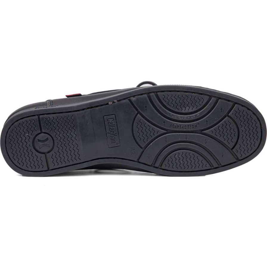 Callaghan 51604 Yate Men's Boat Shoes Black | DFWKOE