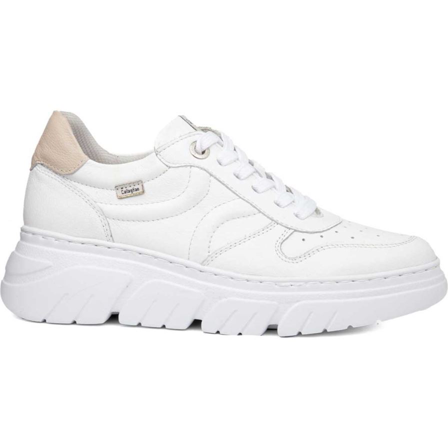 Callaghan 51806 Baccara Women's Platform Shoes White | FHSATQ