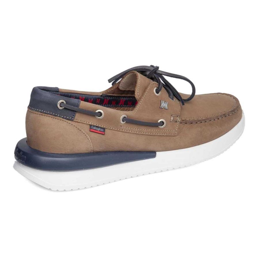 Callaghan 52100 Moses Men's Boat Shoes Beige | PFCQOR