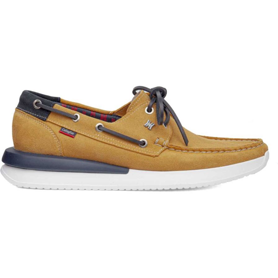 Callaghan 52100 Moses Men's Boat Shoes Yellow | YOXQJA