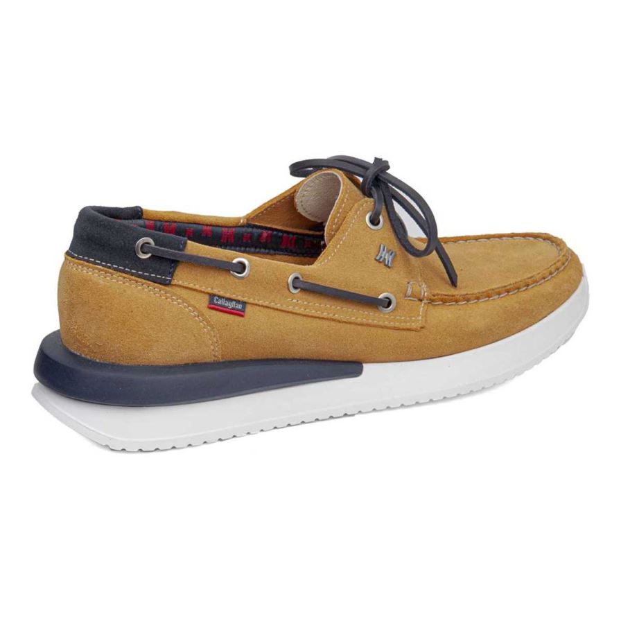 Callaghan 52100 Moses Men's Boat Shoes Yellow | YOXQJA