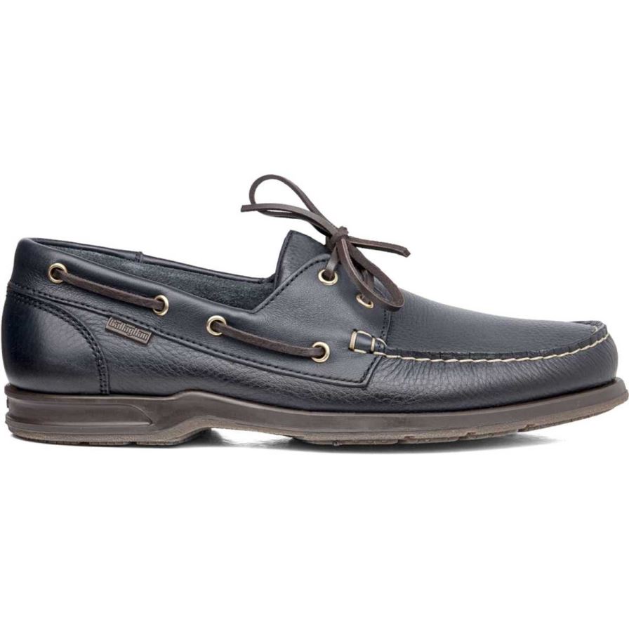 Callaghan 53205 Sea-Walker Men's Boat Shoes Black | PUQNKJ