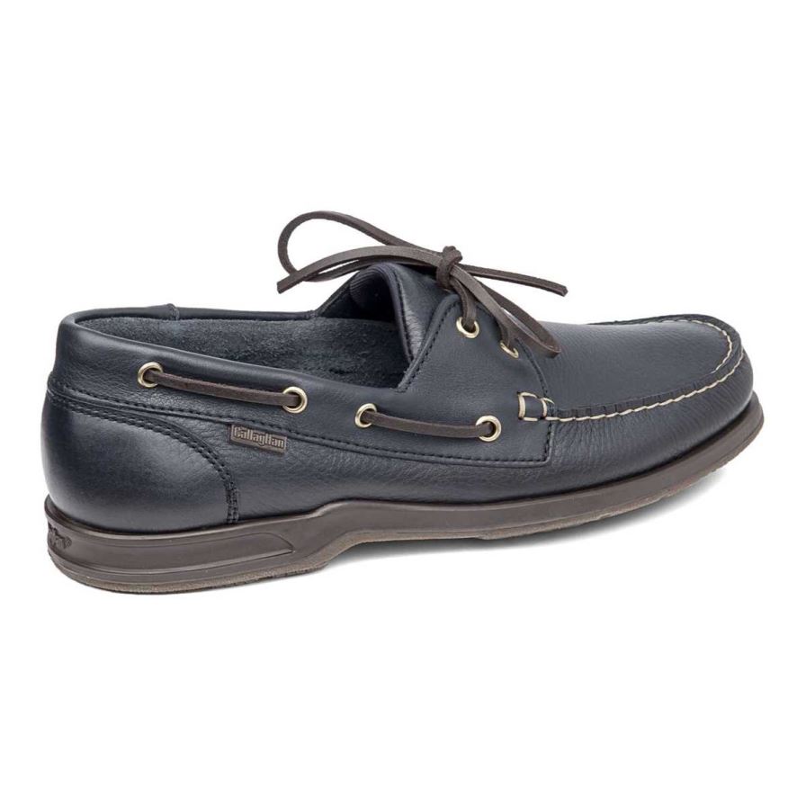 Callaghan 53205 Sea-Walker Men's Boat Shoes Black | PUQNKJ