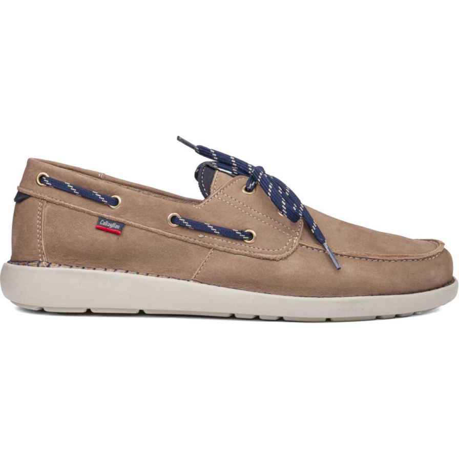 Callaghan 53400 Abner Men's Boat Shoes Beige | WPMIOR