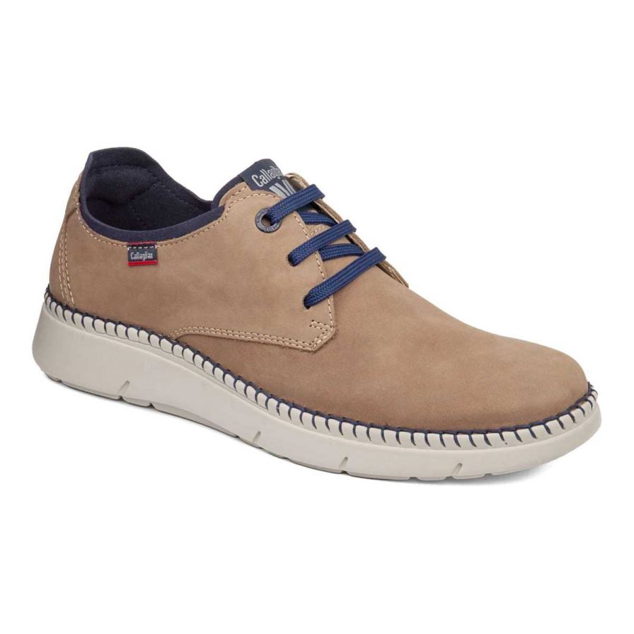 Callaghan 53500 Circular Men\'s Lace Up Shoes Beige | BZPMUS
