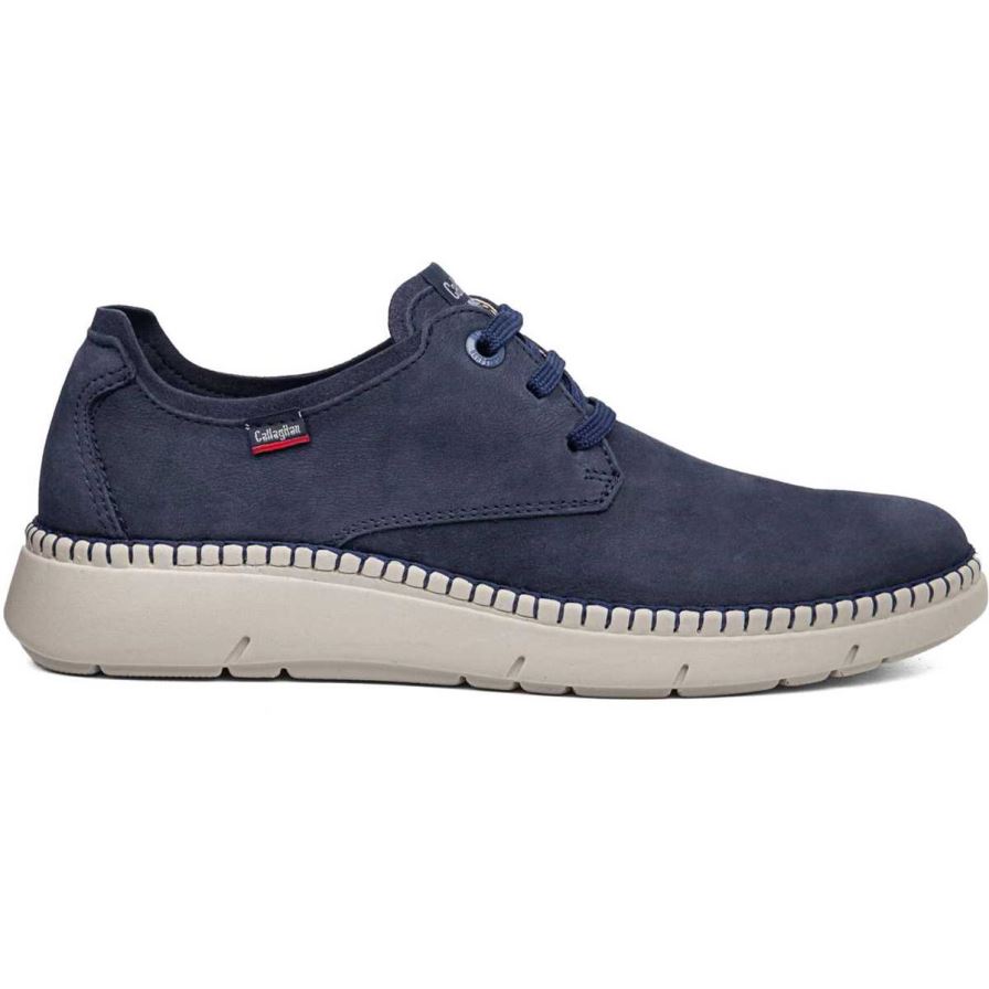 Callaghan 53500 Circular Men's Lace Up Shoes Navy | QSCJAW