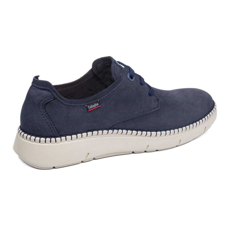 Callaghan 53500 Circular Men's Lace Up Shoes Navy | QSCJAW