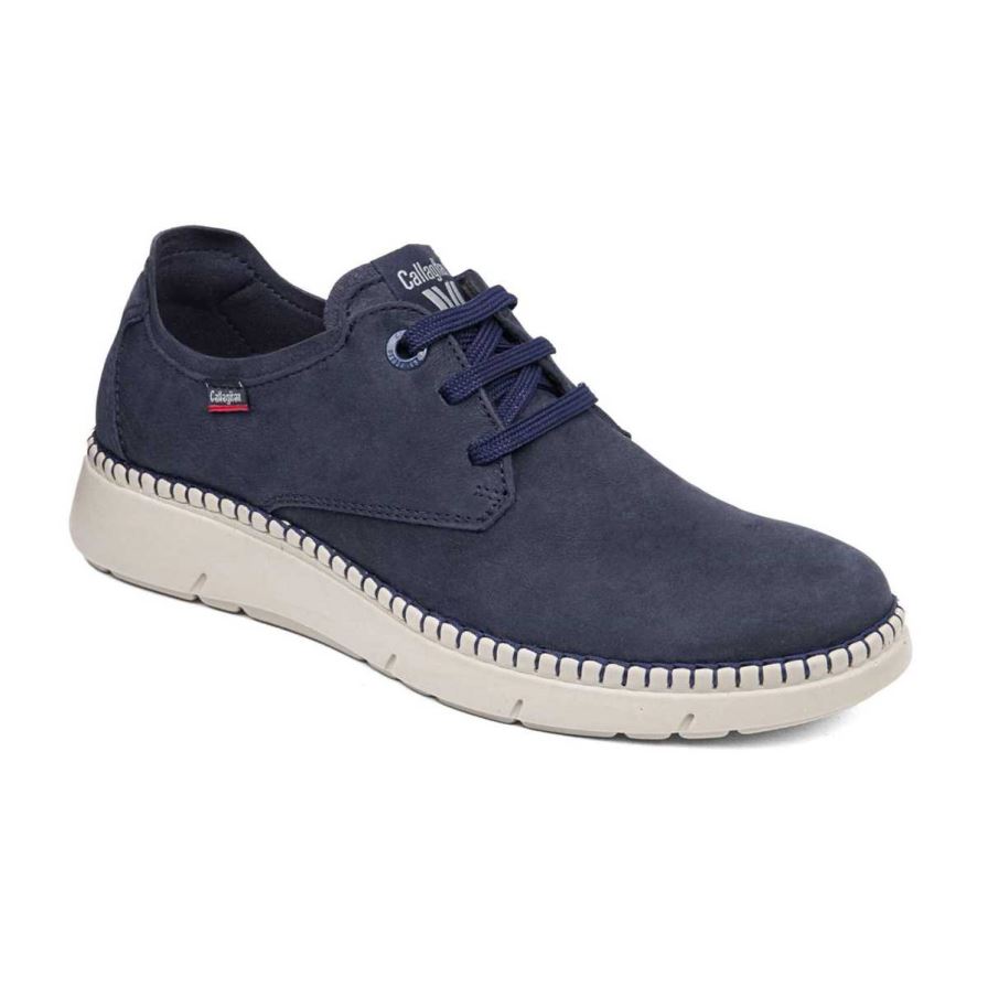 Callaghan 53500 Circular Men\'s Lace Up Shoes Navy | QSCJAW