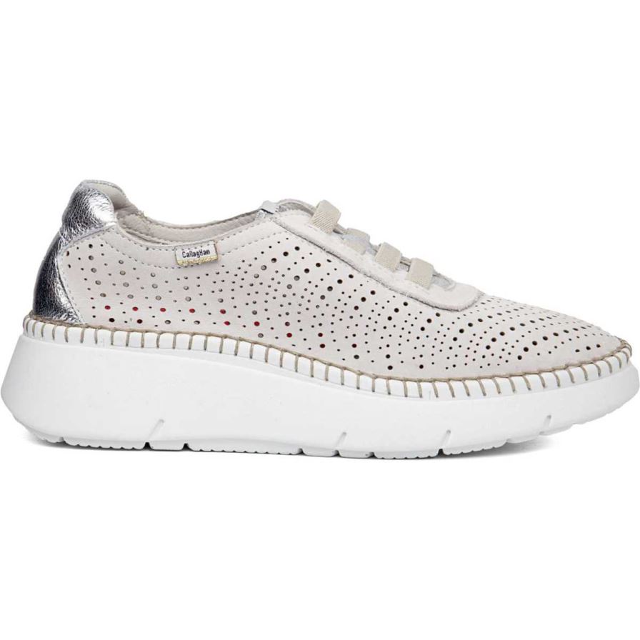 Callaghan 53600 Circular Sra. Women's Platform Shoes White | JKOHTL