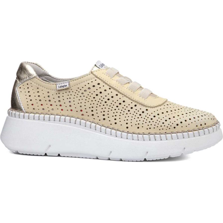 Callaghan 53600 Circular Sra. Women's Platform Shoes Yellow | VQFROS