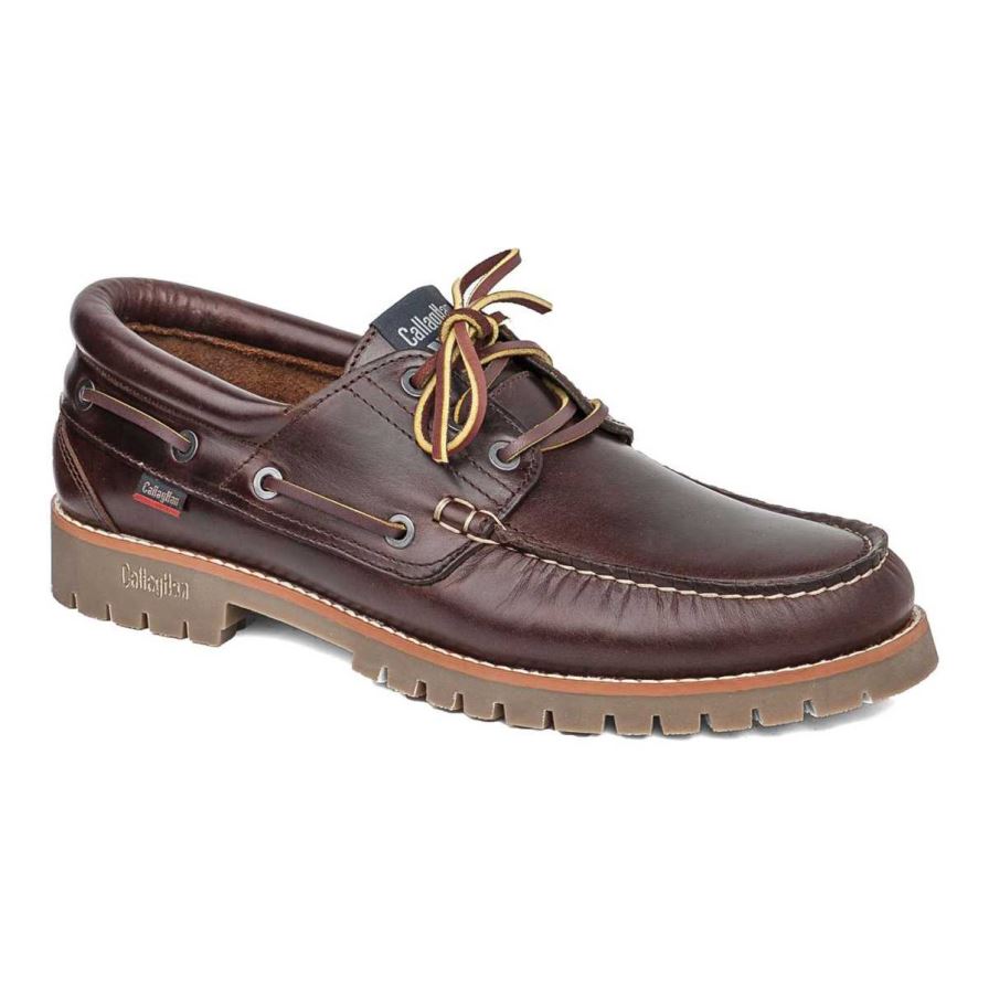 Callaghan 86400 Tanke Men\'s Boat Shoes Brown | VHXQEP