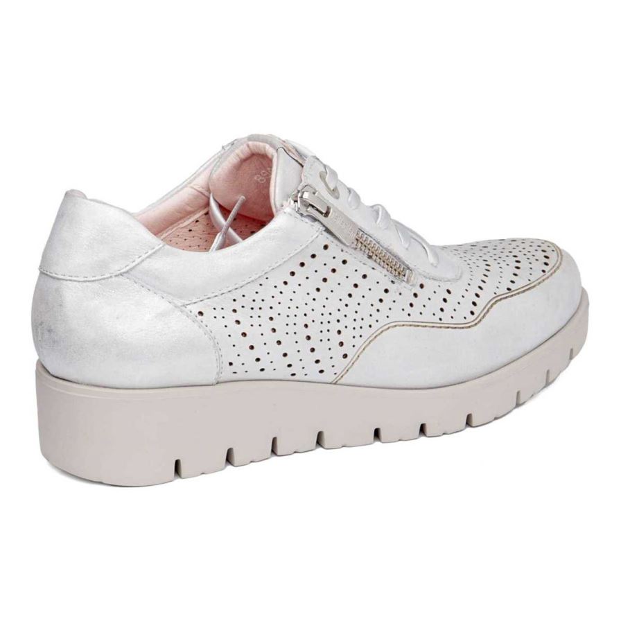 Callaghan 89894 Haman Women's Platform Shoes Silver | RXVMZW