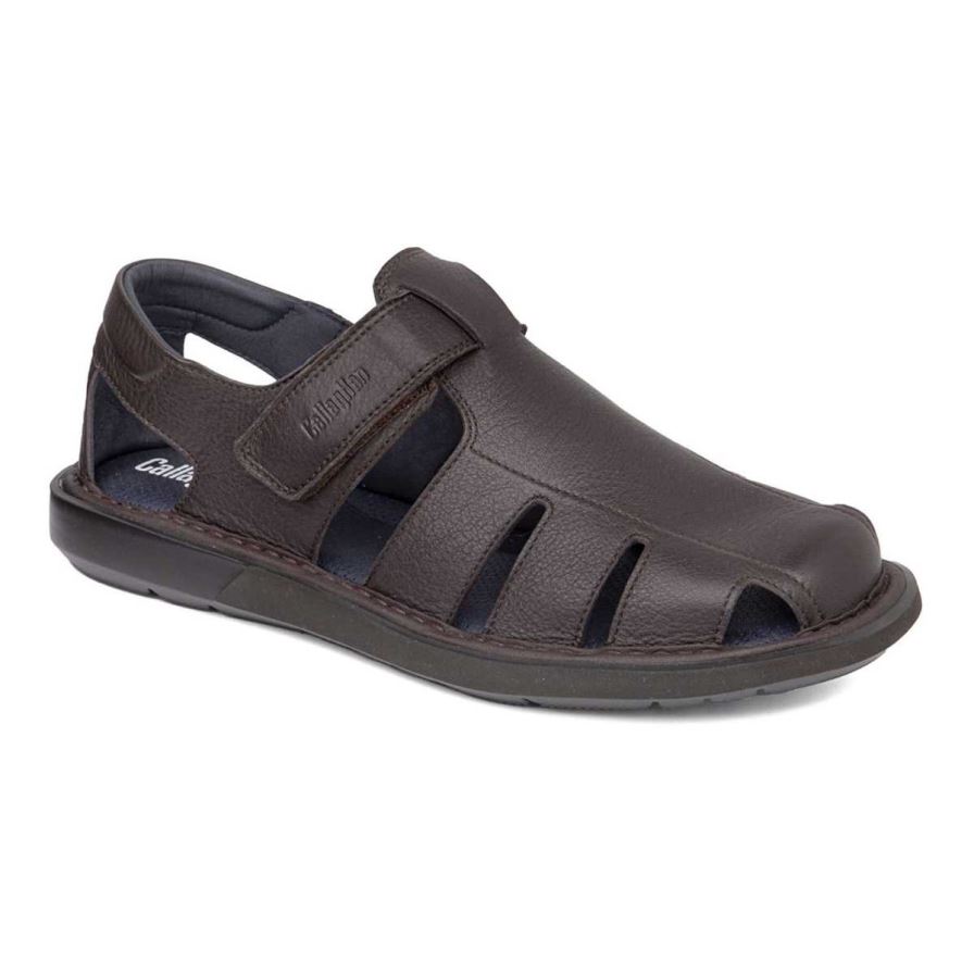 Callaghan 92311 Leban Men\'s Sandals Chocolate | TFXLHZ